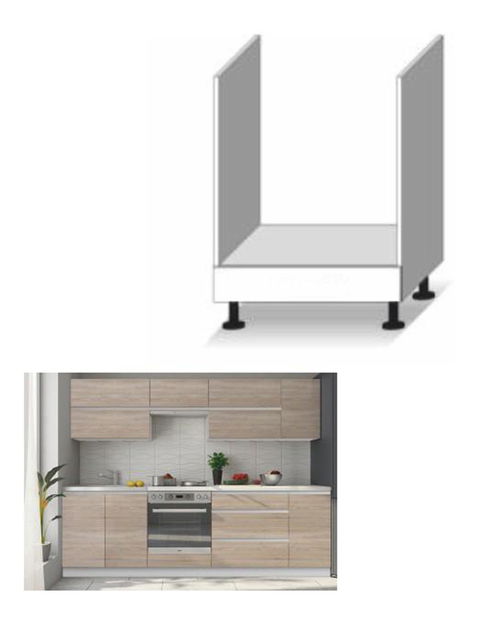 Dolní kuchyňská skříňka na troubu Lilouse D 60 ke