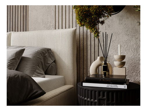 Manželská postel 160 cm Camtana (šedá + černá) (s roštem) (s úl. prostorem)