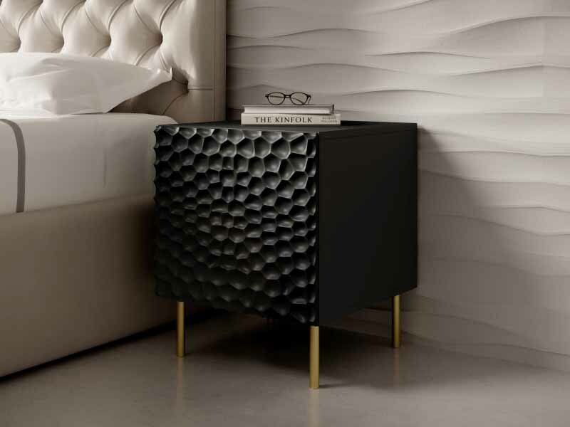 Noční stolek Holley (černá)