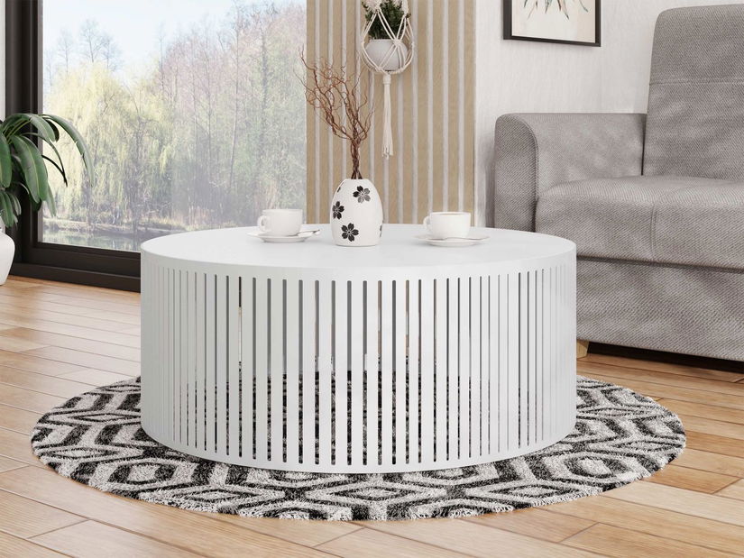 Konferenční stolek Konezo (bílá + arktická bílá)