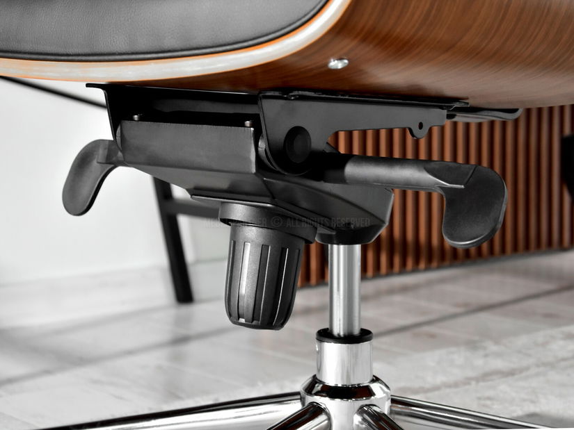 Křeslo Lionel (ořech tmavý + chromová)