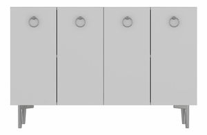 Skříňka Efia (bílá + zlatá)