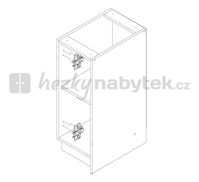 Spodní kuchyňská skříňka BRW Nika NKD-30/82-P