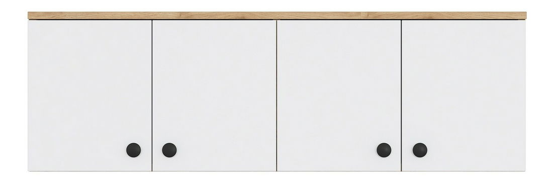 Kuchyňská horní skříňka Eano (ořech + bílá)