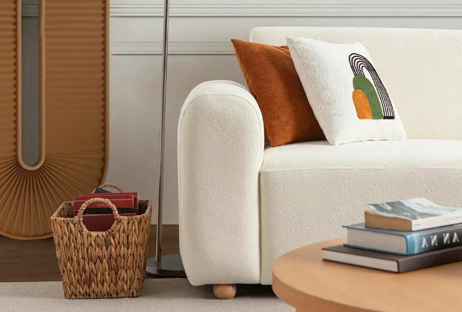 Rohová sedačka Slota (bílá) (P)