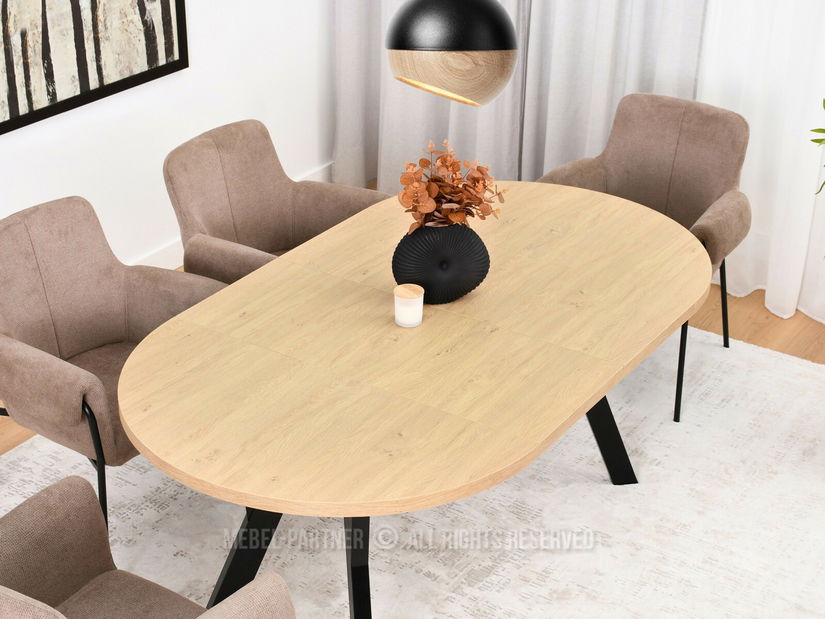 Jídelní stůl Bulgaria (dub + černá)