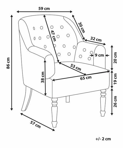 Křeslo Mandera (limetková)