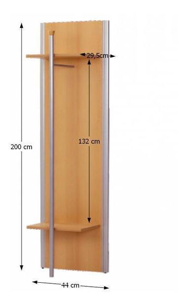Věšákový panel Lana 10