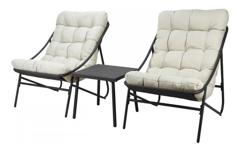 Set zahradního nábytku Smolik (antracit + béžová)