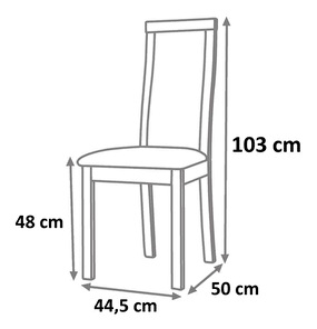 Set 2ks jídelních židlí Bonbon (třešeň + béžová) *výprodej