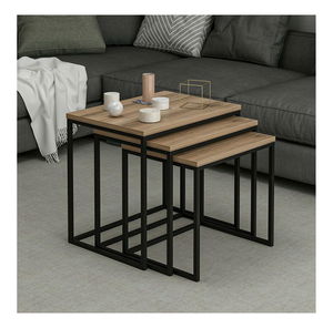 Set 3ks. konferenčních stolků Losuku 7 (ořech)