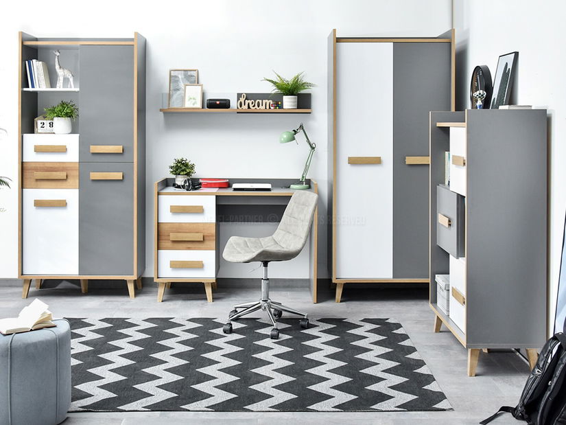 Obývací stěna Semivacias 01 (bílá)