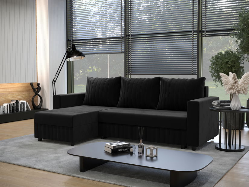 Rohová sedačka ve tvaru U Odyssey 3 (šedá + bílá) (L)