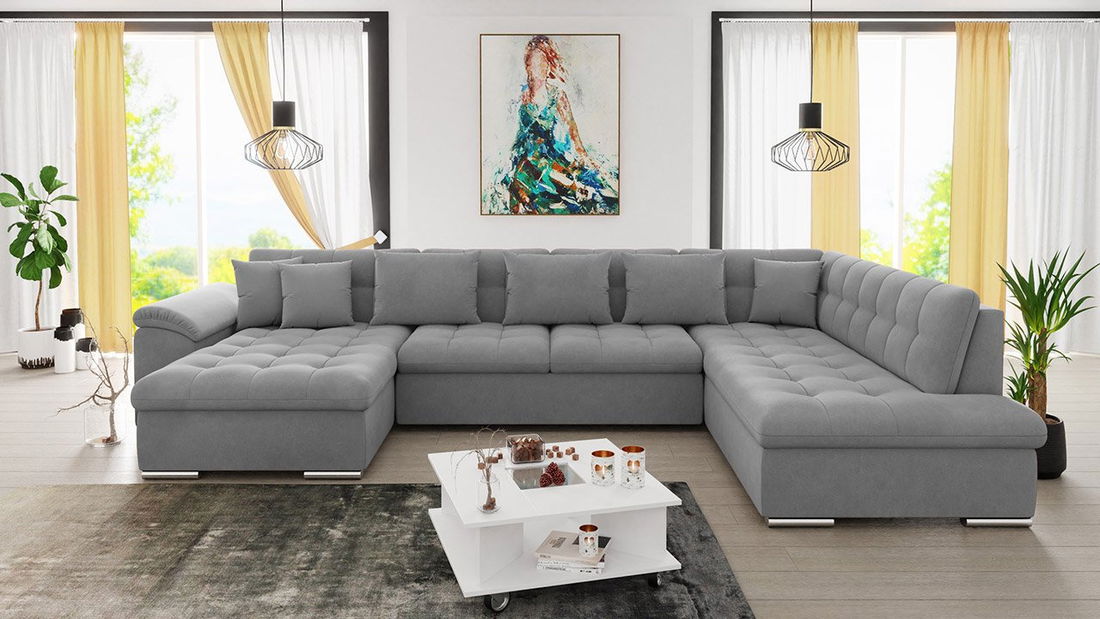 Rohová sedací souprava Talia (tmavě zelená)