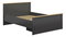 Manželská postel 140 cm BRW Hesen LOZ1S/140 (grafit + dub artisan)