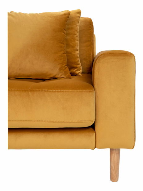 Rohová sedací souprava (L) Lvaveriaora (hořčičná)