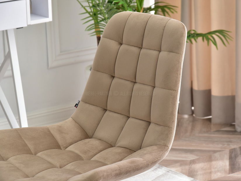 Židle Eleanor (béžová + chromová)