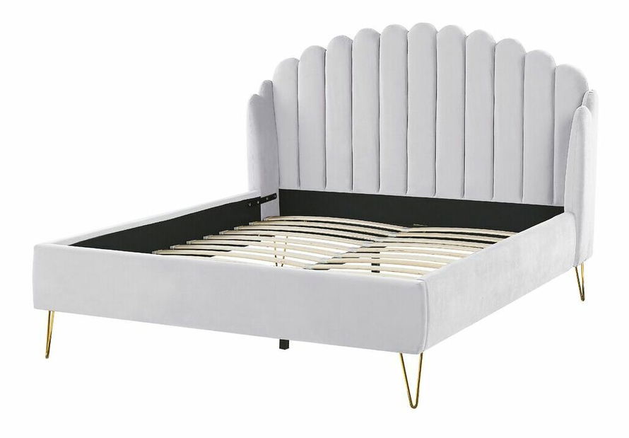 Manželská postel 140 cm Alise (šedá) (s roštem)