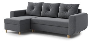  Rohová sedací souprava Eugenie (L) (tmavě šedá)