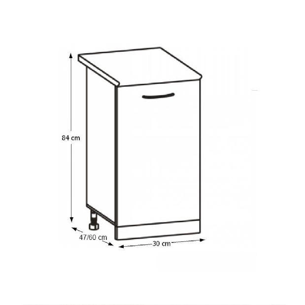 Spodní kuchyňská skříňka Hariva New D-30