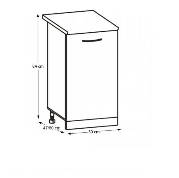 Spodní kuchyňská skříňka Hariva New D-30