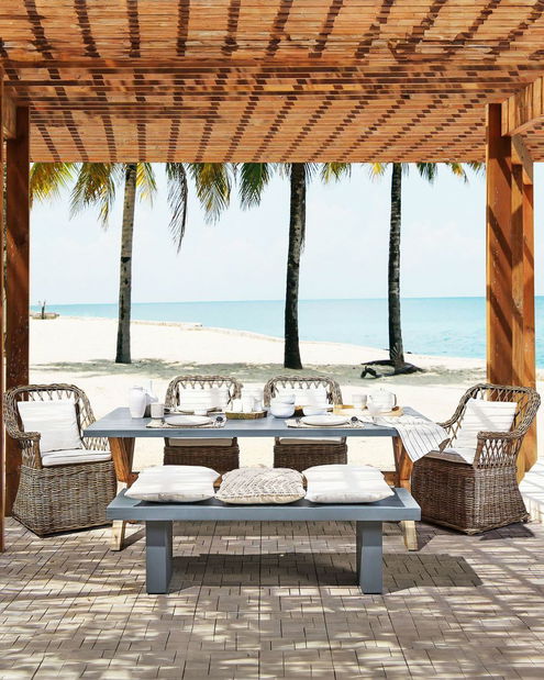 Set 2 ks zahradních křesel Marza (béžová)