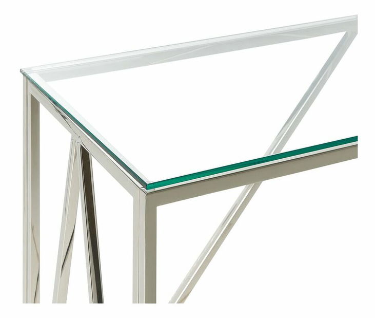 Konzolový stolek Wesza (stříbrná)