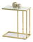 Konferenční stolek Vasho (bílá + zlatá)