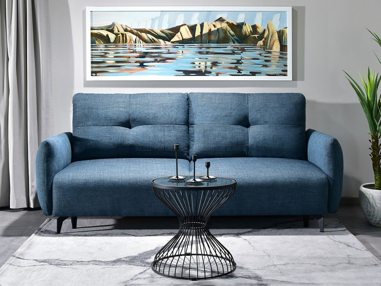 Pohovka dvousedačka Lasciare (černá)