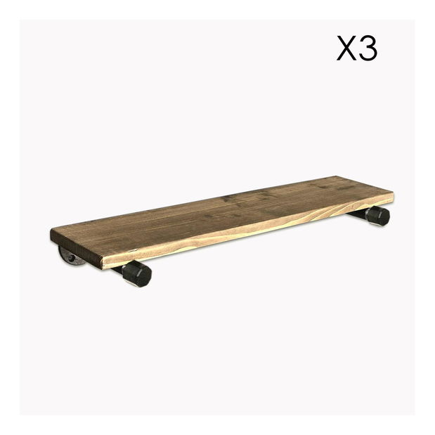 Set 3ks. polic Nenanu 30 (ořech + černá)