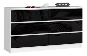 Komoda Keanu (lesk černý)