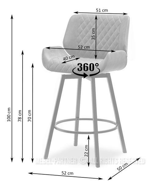 Židle Pia (hnědá + černá)