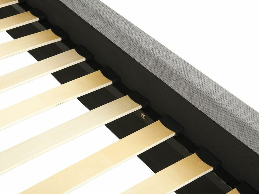 Manželská postel 180 cm Vardiel (šedá) (s roštem)