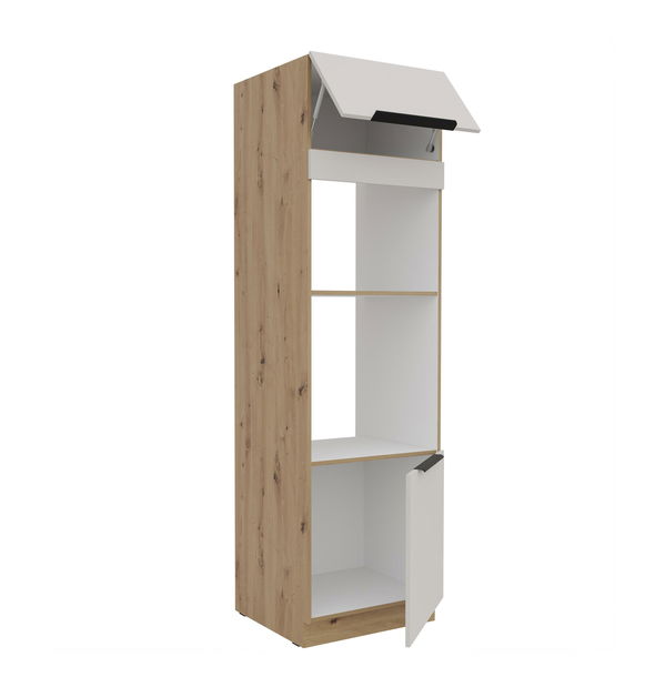 Potravinová kuchyňská skříňka Sayla 60 DPM-210 2F (kašmír + dub artisan)