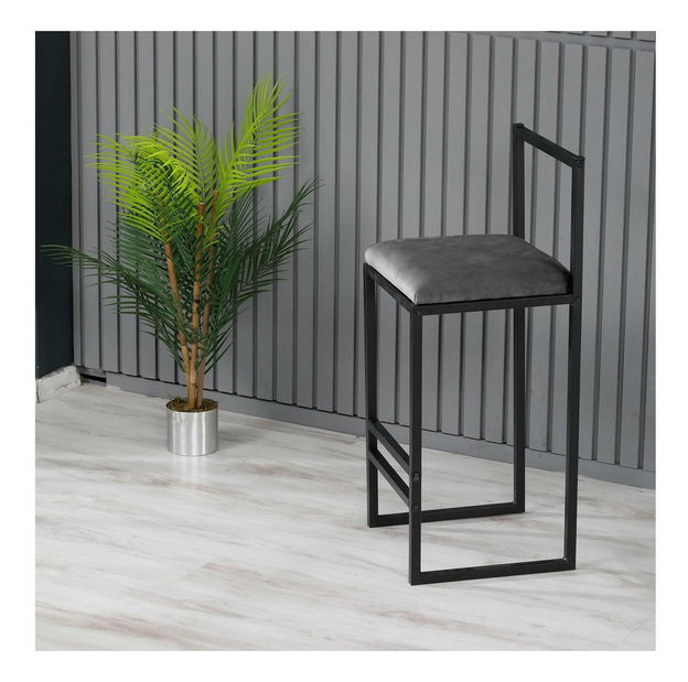 Barová židle Nathaniel (šedá)