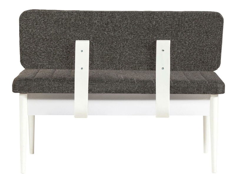 Lavice Vlasta 3 (bílá + antracit) (s úl. prostorem)