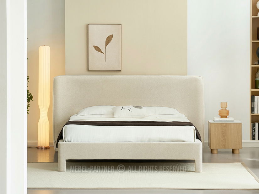 Manželská postel 160 cm Controladas 160 (béžová)