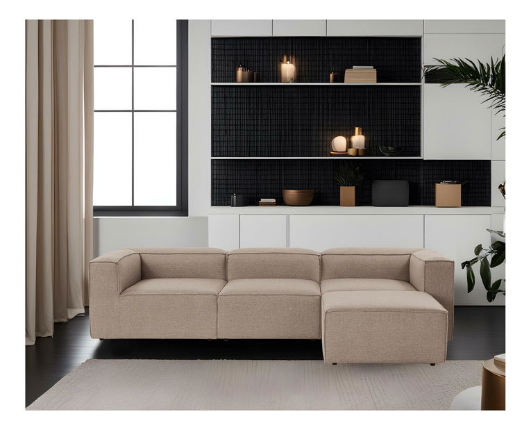 Rohová sedačka Forewona (hnědá)