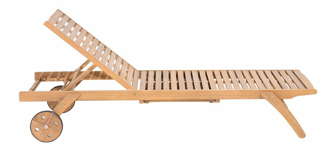 Zahradní lehátko Cessi (světlé dřevo)