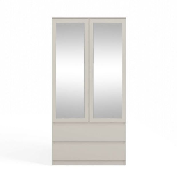 Šatní skříň Musecalo 1 (kašmír) (se zrcadlem)