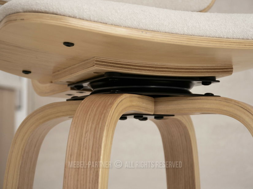 Židle Heindrich (krémová + dub)