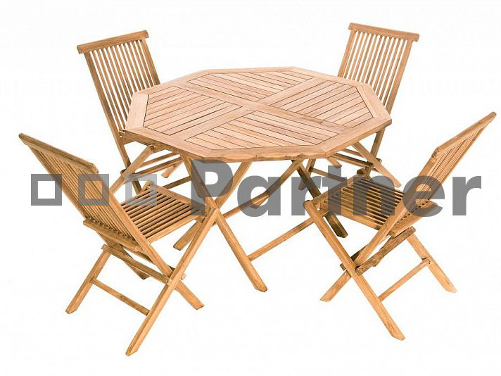 Zahradní sestava Foxi I. 1+4 (Teak) *polštářky zad ZDARMA