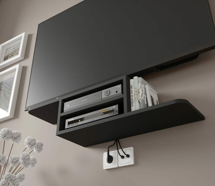 TV stolek/skříňka Decal (černá)