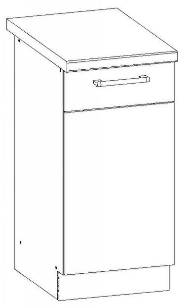Spodní kuchyňská skříňka Modesta MD27 D40
