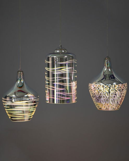 Závěsná lampa Sangol (stříbrná)