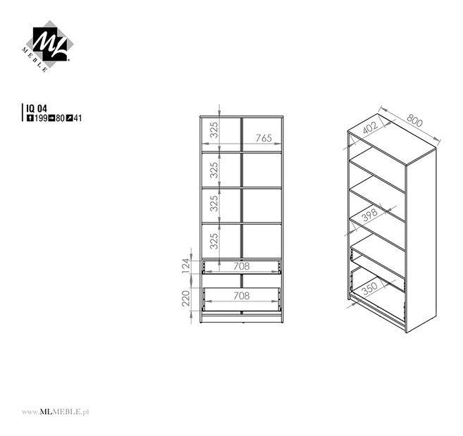 Regál IQ 04 (mořská)