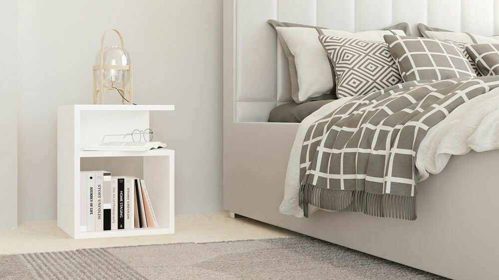 Noční stolek Trabajara 1 (bílá)