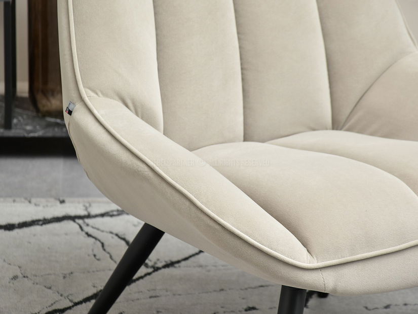 Křeslo Zolta (béžová + černá)