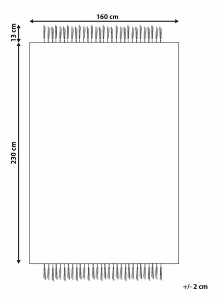 Koberec 160 x 230 cm Karki (béžová)