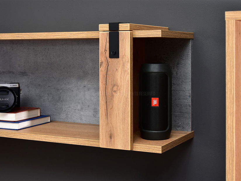 Obývací stěna Subrayado 03 (dub + černá)